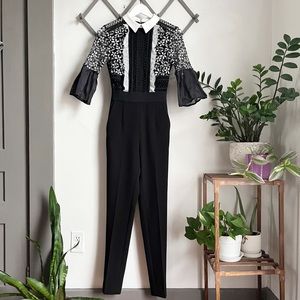 Self Portrait Bell Sleeve Jumpsuit